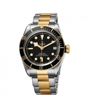 AAA Replica Tudor Heritage Black Bay Steel And Yellow Gold Watch 79733N