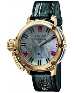 AAA Replica U-Boat Chimera Auto 40 Gold Mother of Pearl Watch 8034