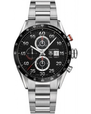 AAA Replica Tag Heuer Carrera Calibre 1887 Automatic Chronograph 43mm Mens Watch car2a10.ba0799