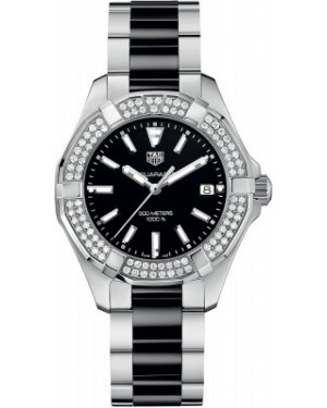 AAA Replica Tag Heuer Aquaracer Quartz 35mm Ladies Watch way131e.ba0913