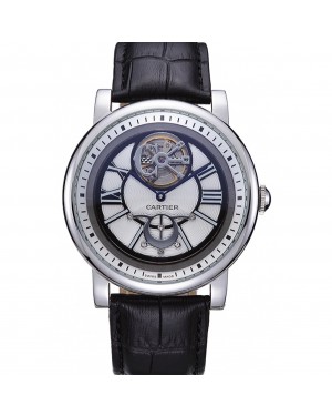 Cartier Rotonde Flying Tourbillon White Dial 621945