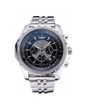Breitling Bentley B05 Unitime Black Dial Stainless Steel Bracelet 622520