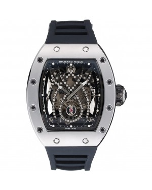 Richard Mille Tourbillion Spider RM 19-01 Silver Case Black Rubber Bracelet 1454256