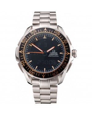 Omega Speedmaster Skywalker X-33 Black Dial Orange On Black Bezel Stainless Steel Case And Bracelet