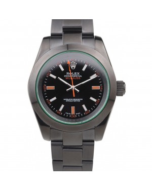 Rolex Milgauss Pro-Hunter Tinted Green Saphire Black Dial