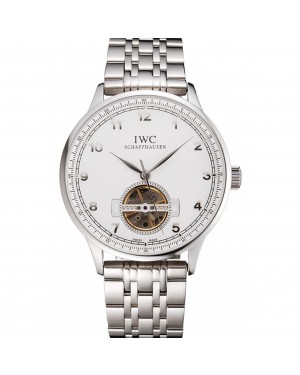 IWC Portugieser Tourbillon White Dial Stainless Steel Case And Bracelet
