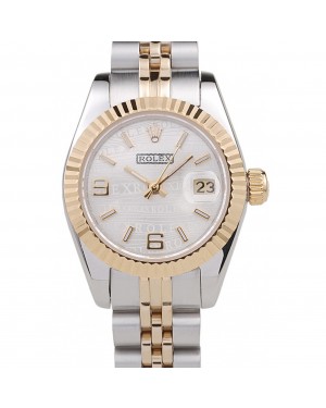 Rolex Datejust Two Tone Stainless Steel Yellow Gold Plated 98079