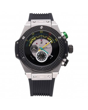 Hublot Big Bang Unico Bi-Retrograde Chrono King Stainless Steel Case Black Rubber Strap 622770