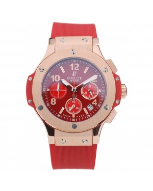Hublot Big Bang Red Strap Red Dial Watch 98069