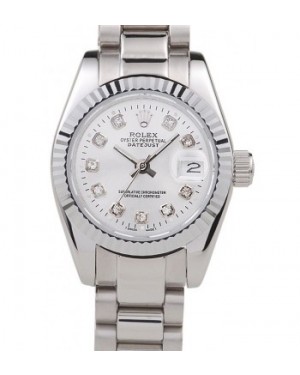 Rolex Datejust Polished Stainless Steel Silver Dial
