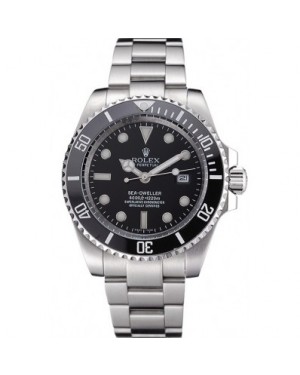 Rolex Sea Dweller Black Dial Stainless Steel Case And Bracelet 622837