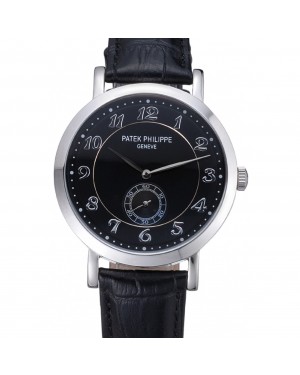 Patek Philippe Calatrava Stainless Steel Black Dial 621987