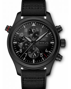 AAA Replica IWC Pilot’s Double Chronograph TOP GUN Ceratanium Watch IW371815