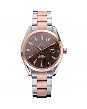 Omega Seamaster Brown Dial Two Tone 622168