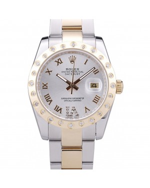 Rolex Datejust Diamond Bezel White Dial 7464