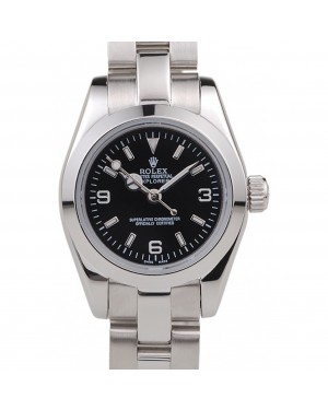 Rolex Explorer Polished Stainless Steel Black Dial 98089