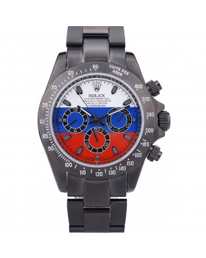 Rolex Cosmograph Daytona Black Bracelet Russian Flag Dial 7472