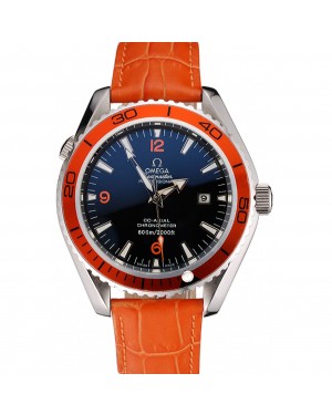 Omega Seamaster Planet Ocean Co-axial Orange Case Black Dial 98100