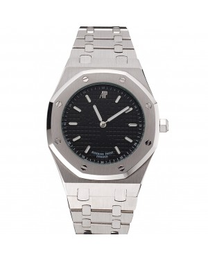Audemars Piguet Royal Oak Fondation Black Dial Stainless Steel Case And Bracelet