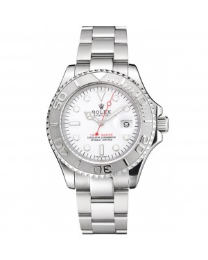 Swiss Rolex Yacht-Master White Dial Staniless Steel Case And Bracelet