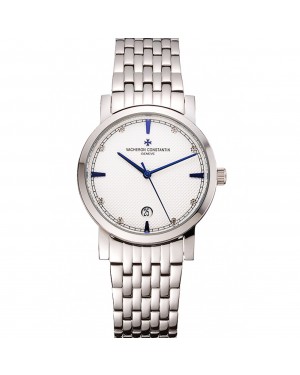 Vacheron Constantin Fine White Dial Stainless Steel Case And Bracelet
