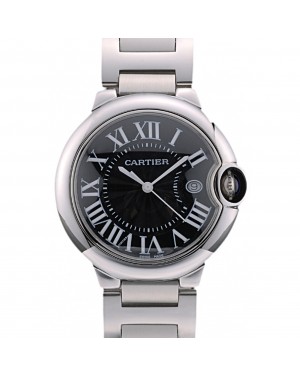 Cartier Ballon Bleu 38mm Black Dial Stainless Steel Case And Bracelet