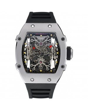 Richard Mille Tourbillion Rafael Nadal RM27-01 Silver Case Black Rubber Bracelet 1454254