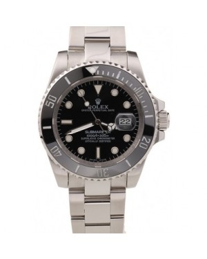 Rolex Submariner Black Ceramic Bezel Black Dial 98235