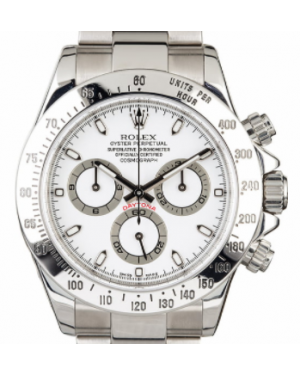 Rolex Daytona Lady Stainless Steel Case White Dial Tachymeter