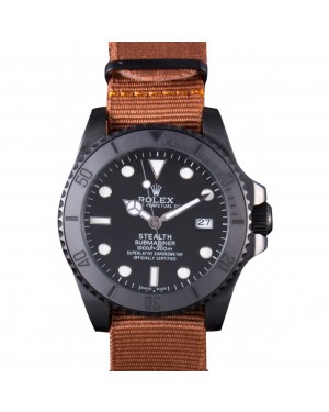 Rolex Submariner STEALTH MK IV Brown Fabric Band rl426 621388