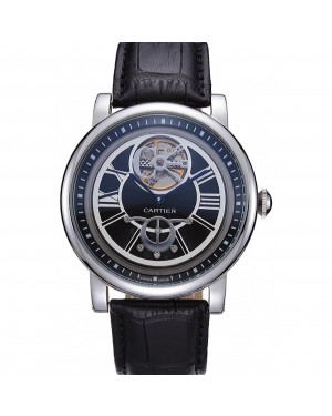 Cartier Rotonde Flying Tourbillon Black Dial 621946