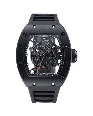 Richard Mille RM 055 Bubba Watson Black Case Black Rubber Bracelet 1454199