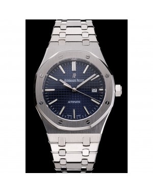 Swiss Audemars Piguet Royal Oak Blue Dial Stainless Steel Case And Bracelet