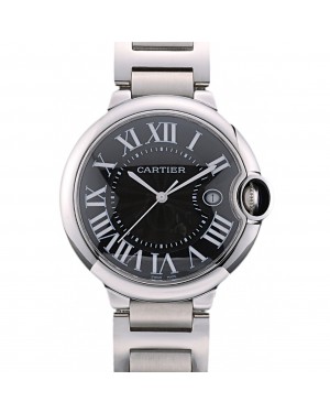Cartier Ballon Bleu 42mm Black Dial Stainless Steel Case And Bracelet