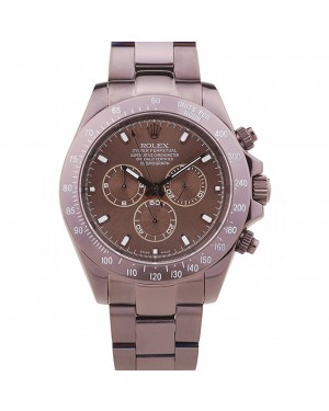 Rolex Daytona Copper Stainless Steel Bezel Brown Dial 7477