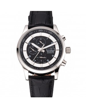 Mido Multifort Cronograph 2 Tone Dial Black Leather Strap 622184
