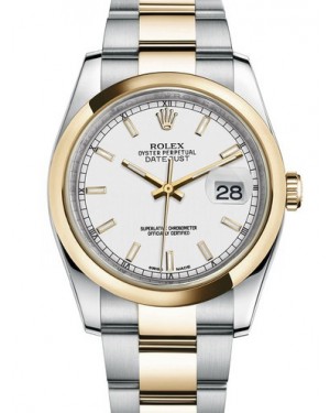 AAA Replica Rolex Datejust 36mm Stainless Steel and Yellow Gold Midsize Watch 116203-0124
