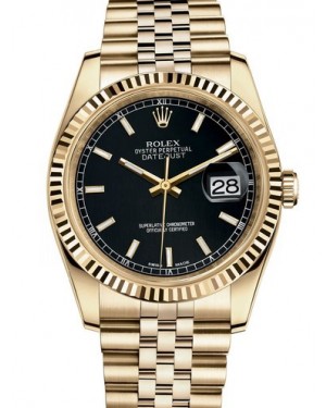 AAA Replica Rolex Datejust 36mm Yellow Gold Midsize Watch 116238-0074