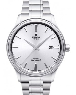 AAA Replica Tudor Style 41mm Silver Dial Steel Strap Mens Watch 12700-1