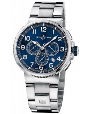 AAA Replica Ulysse Nardin Marine Chronograph Manufacture 43mm Mens Watch 1503-150-7m/63