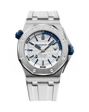 AAA Replica Audemars Piguet Royal Oak Offshore Diver White Watch 15710ST.OO.A010CA.01
