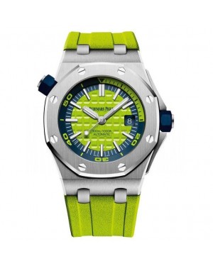 AAA Replica Audemars Piguet Royal Oak Offshore Diver Green Watch 15710ST.OO.A038CA.01
