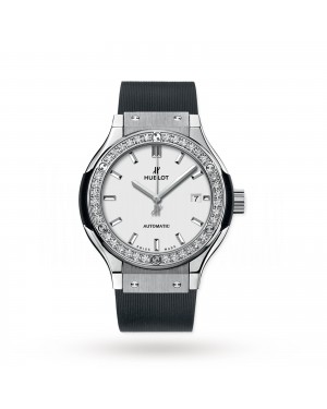 Swiss Hublot Classic Fusion Titanium Opalin Diamonds 582.NX.2610.RX.1204 33mm