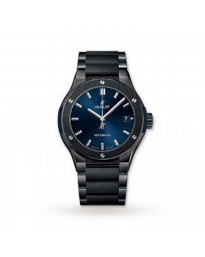 Swiss Hublot Classic Fusion Ceramic Blue Bracelet 510.CM.7170.CM 45mm