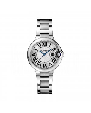 Swiss Ballon Bleu de Cartier watch, 33 mm, steel
