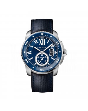 Swiss Calibre de Cartier Diver watch, 42mm, steel, rubber