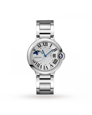 Swiss Ballon Bleu de Cartier watch, 37 mm, steel