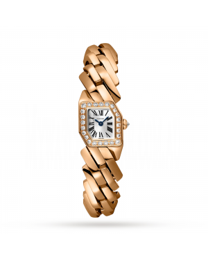 Swiss Maillon de Cartier watch Rose gold, diamonds