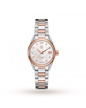 Swiss TAG Heuer Carrera Calibre 9 28mm Ladies Watch WAR2452.BD0777