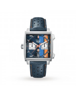 Swiss TAG Heuer Monaco Gulf Calibre 11 39mm Mens Watch CAW211R.FC6401